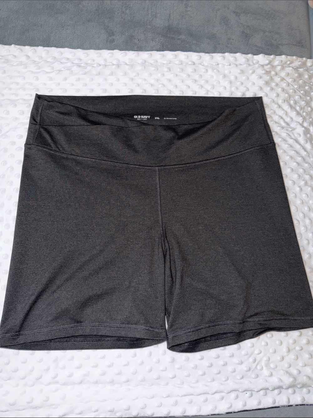 Old Navy Black Women's Bike Shorts with Wide Waistband